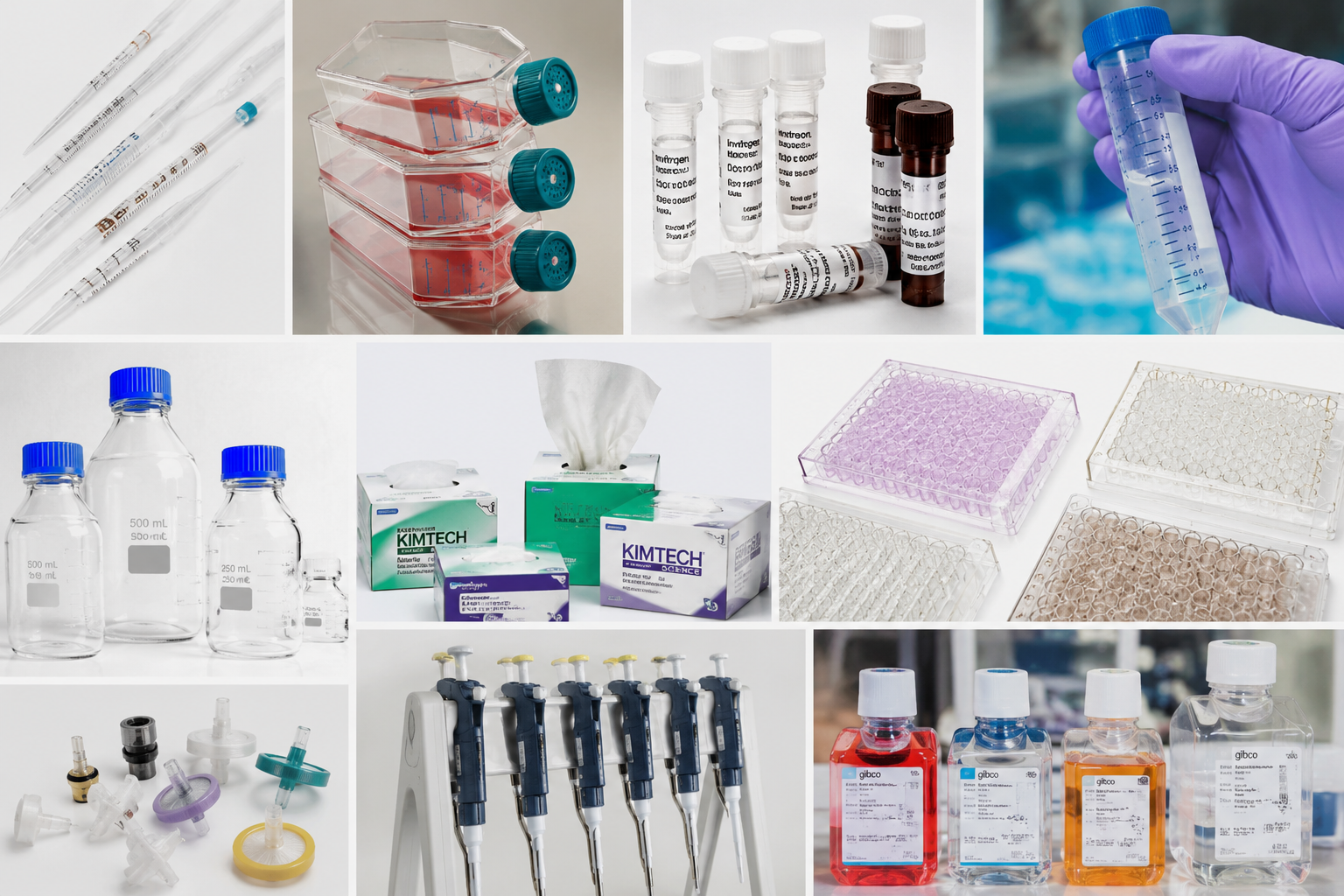 lab supplies collage