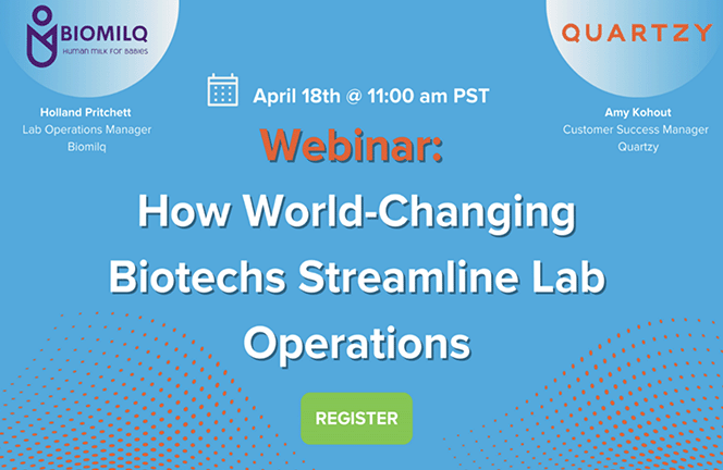 Webinar - How world-changing biotechs streamline lab operations